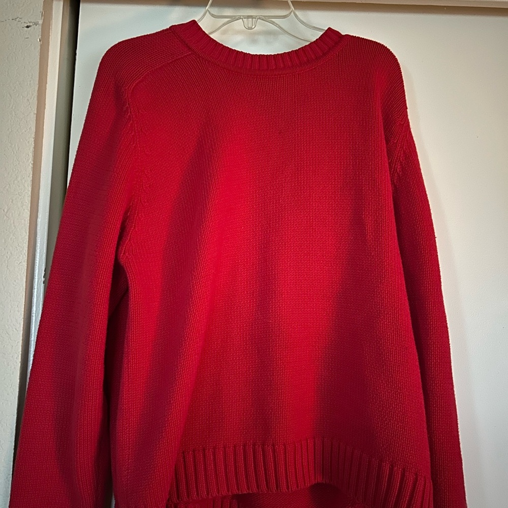 St. John's Bay Bold Red Crew Neck Sweater